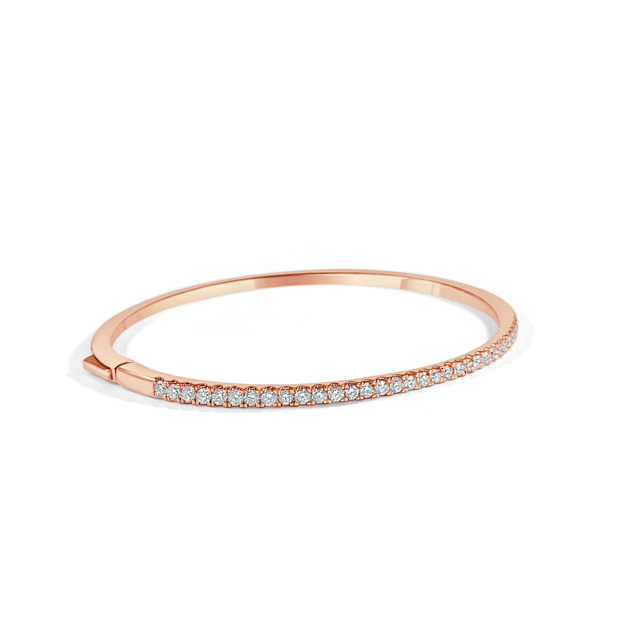myGemma Diamond Bangle in 14KT Rose Gold 1.00 ctw sv