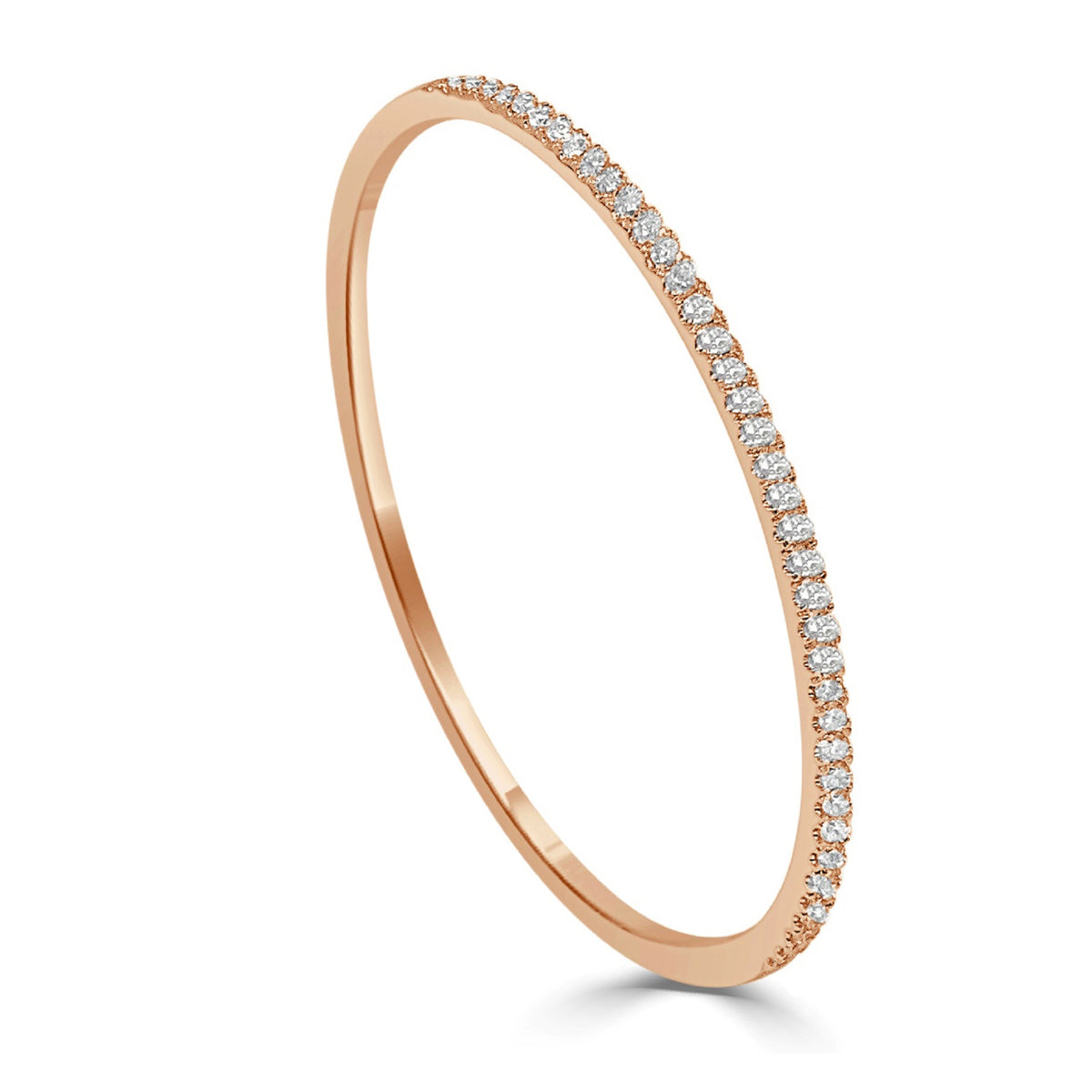 myGemma Diamond Bangle in 14KT Rose Gold 1.00 ctw pv
