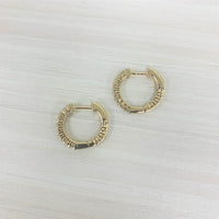 myGemma 14k Rose Gold & Diamond In & Out Hoop Earrings, 1/2 CTW sv