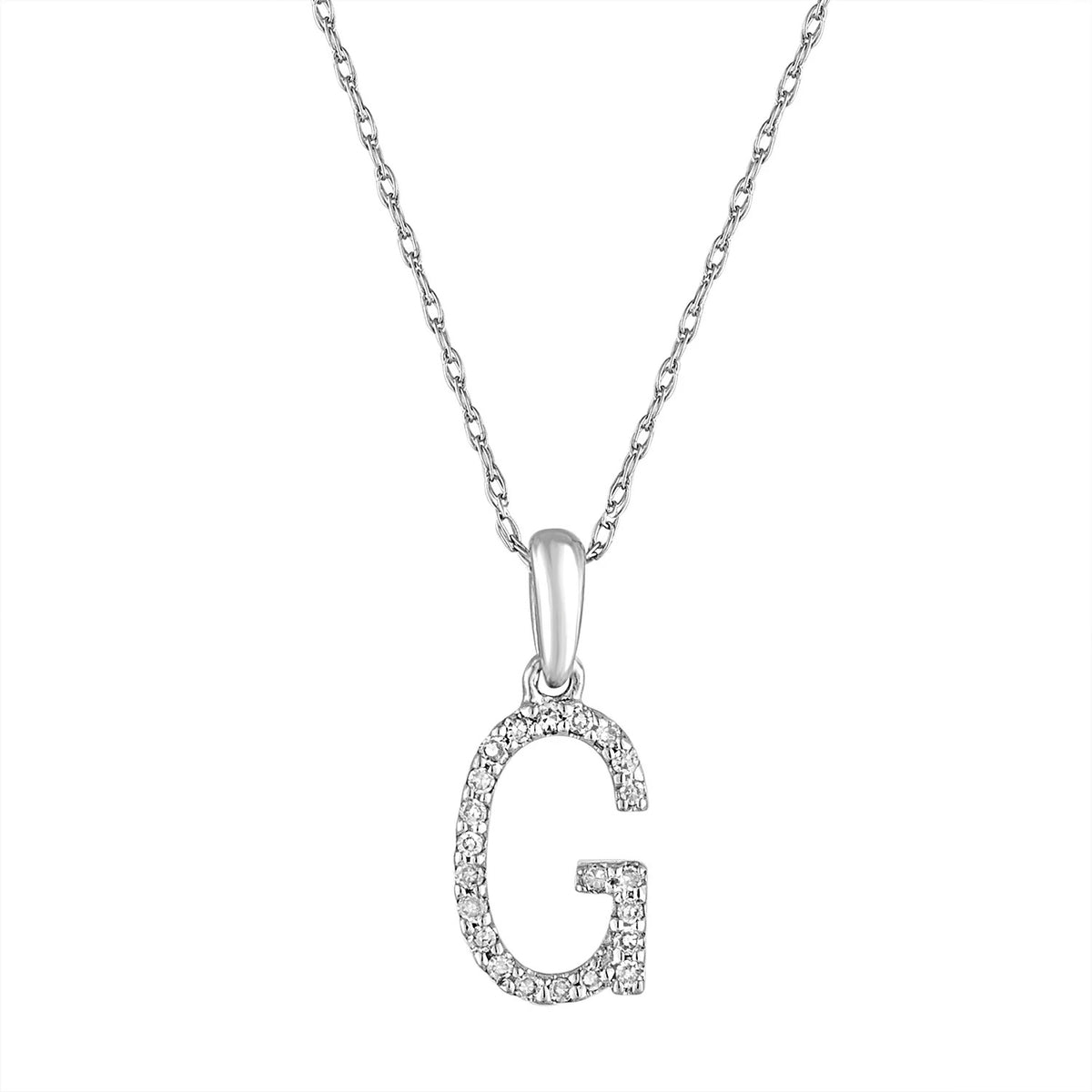 Sabrina Designs Co. 14k Gold & Diamond Initial Necklace  G fv