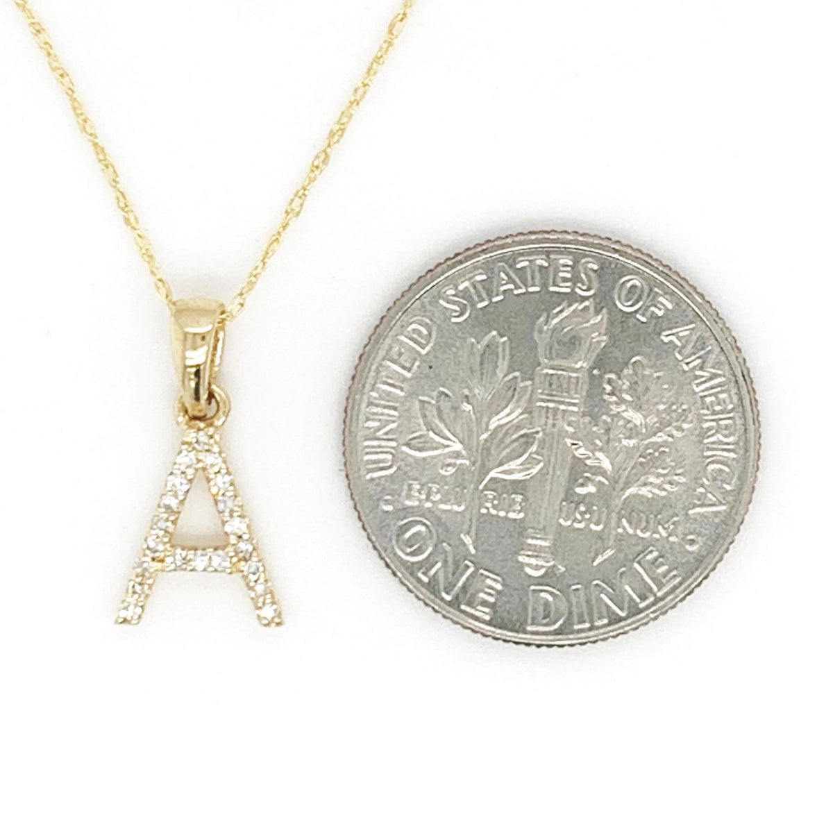 Sabrina Designs Co. 14k Gold & Diamond Initial Necklace  K bv