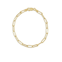 myGemma Paperclip Link Bracelet in 14K Yellow Gold fv