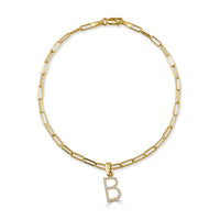 myGemma 14k Gold & Diamond Initial 