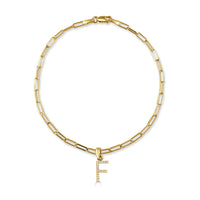 myGemma 14k Gold & Diamond Initial 