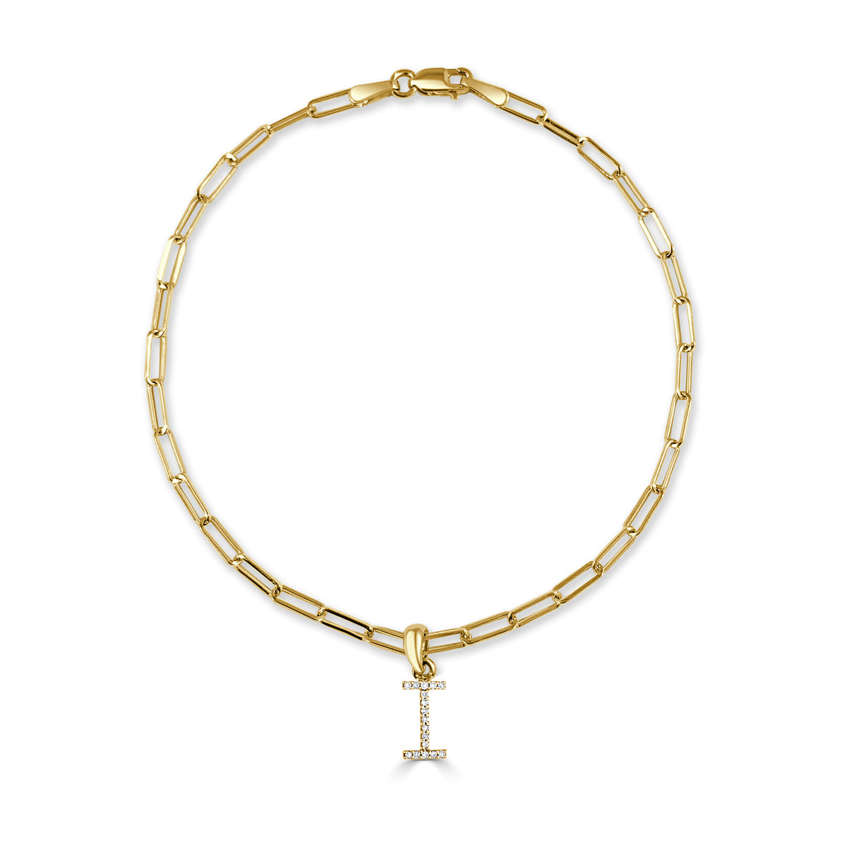 myGemma 14k Gold & Diamond Initial 