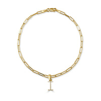 myGemma 14k Gold & Diamond Initial 