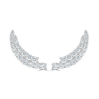 myGemma Diamond Earring Climbers in 14K Gold fv