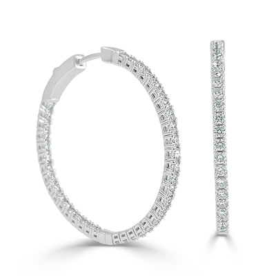 myGemma Flexible Diamond In & Out Hoop Earrings in 14K Gold (1.80 CTW) fv