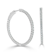 myGemma Flexible Diamond In & Out Hoop Earrings in 14K Gold (1.80 CTW) fv