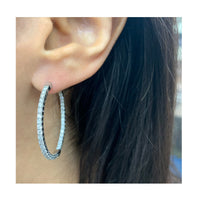 myGemma Flexible Diamond In & Out Hoop Earrings in 14K Gold (1.80 CTW) sv