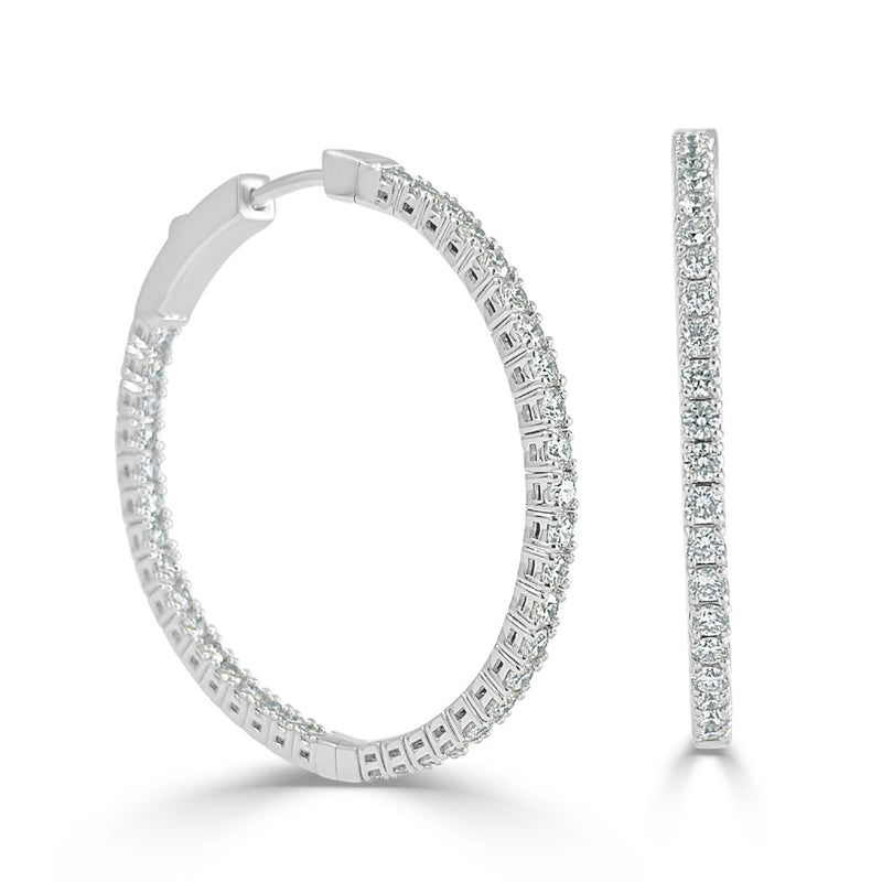 myGemma Flexible Diamond In & Out Hoop Earrings in 14K Gold (1.80 CTW) fv