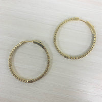 myGemma Flexible Diamond In & Out Hoop Earrings in 14K Gold (1.80 CTW) bv