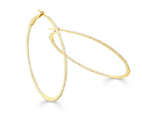 Sabrina Designs Co. Diamond Skinny Hoop Earrings in 14K Yellow Gold (0.68 CTW) rv