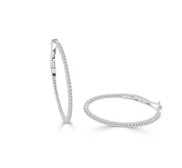 Sabrina Designs Co. Diamond Hoop Earrings in 14K White Gold (0.25 CTW) rv