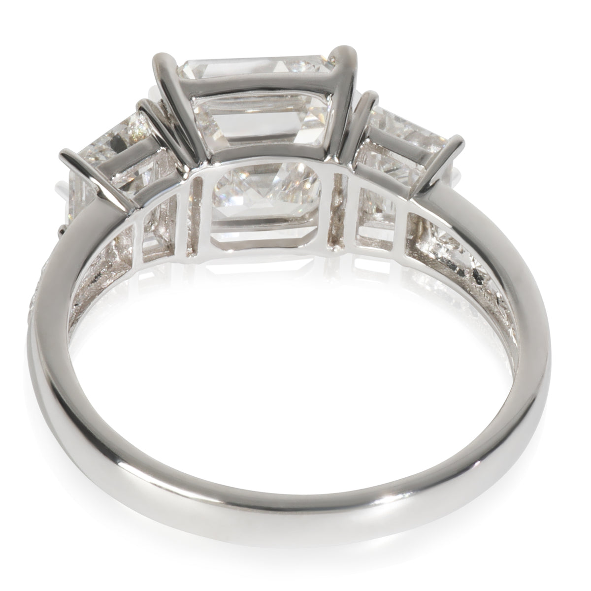 myGemma 4.28 ctw White Gold Lab Grown Diamond Engagement Ring pv