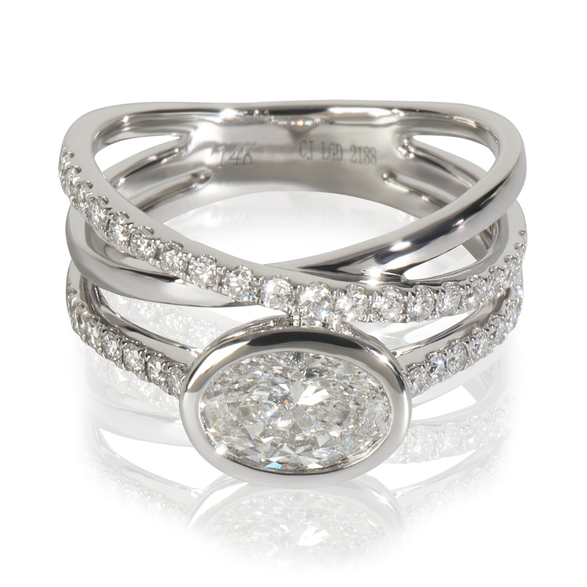 myGemma 1.41 ctw White Gold Lab Grown Diamond Ring sv