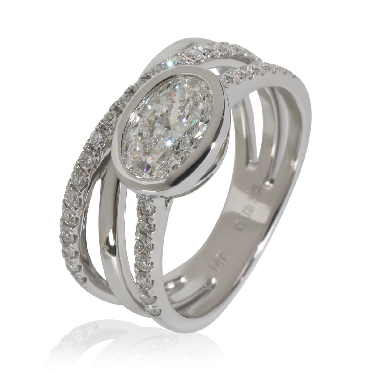 myGemma 1.41 ctw White Gold Lab Grown Diamond Ring av