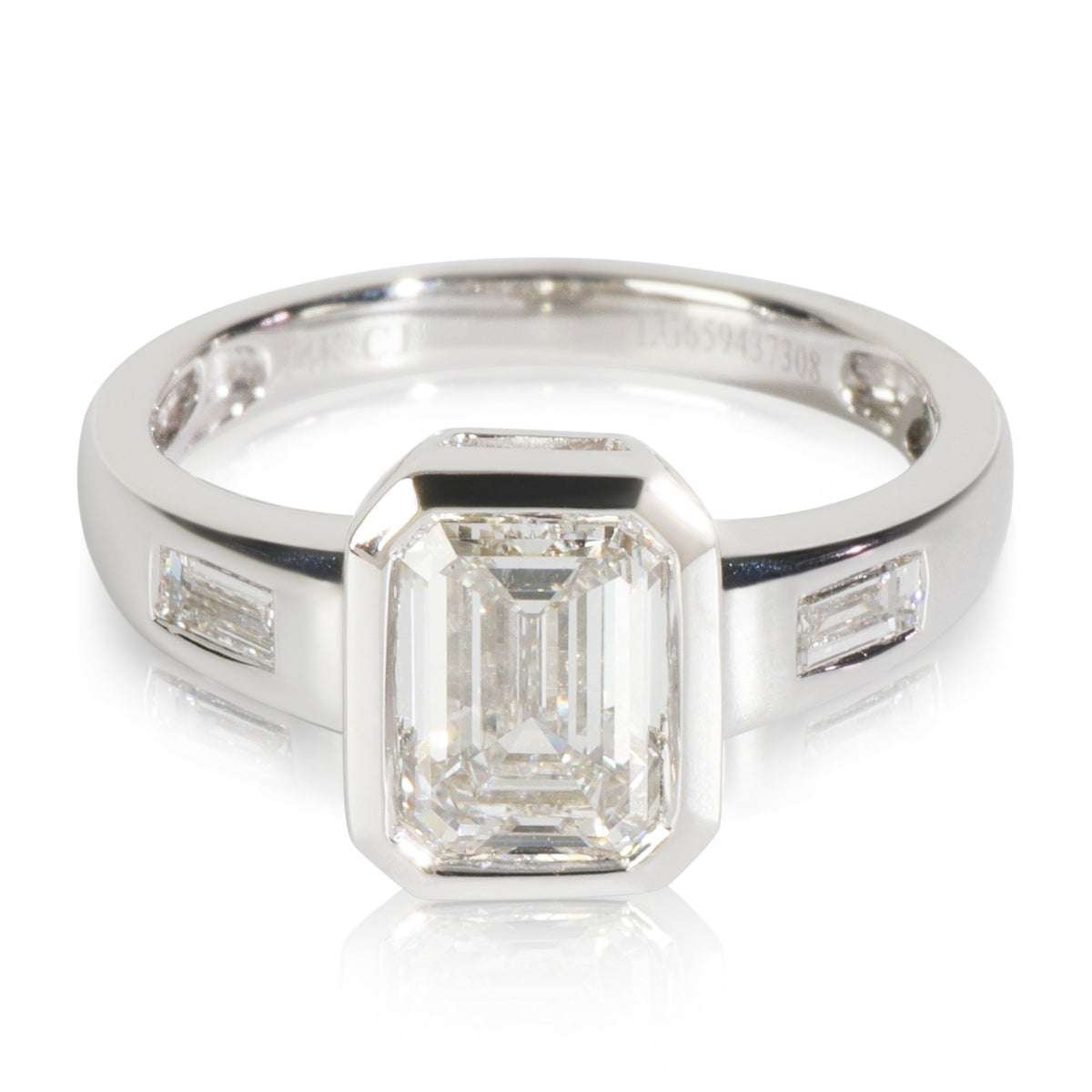 myGemma 2.25 ctw White Gold Lab Grown Diamond Engagement Ring fv