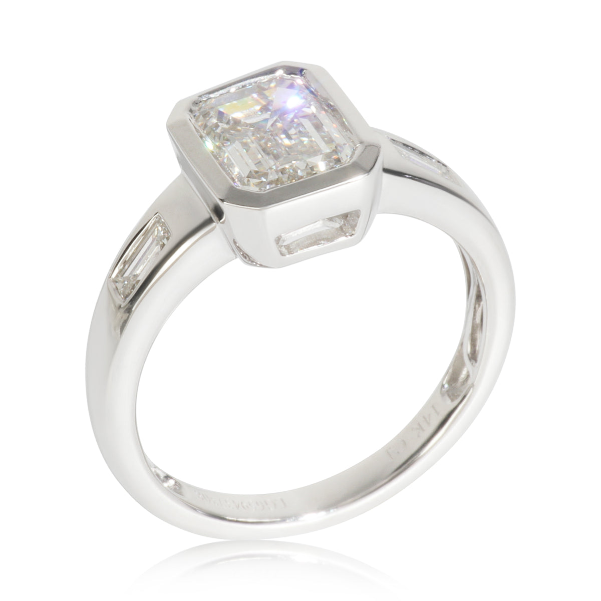 myGemma 2.25 ctw White Gold Lab Grown Diamond Engagement Ring bv