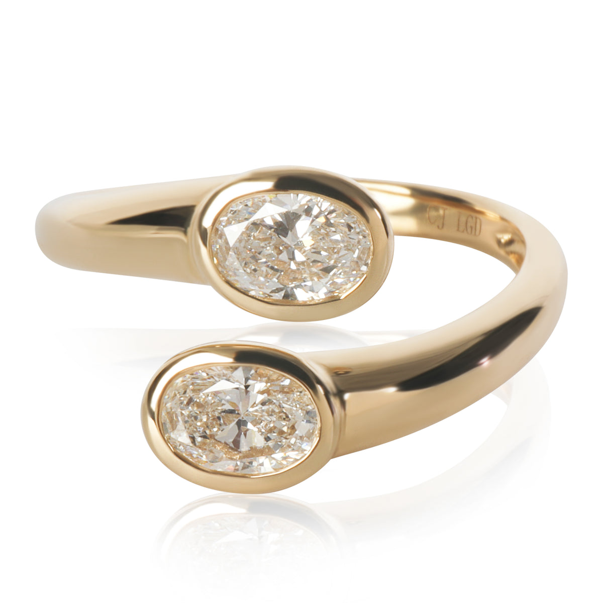 myGemma 1.04 ctw Yellow Gold Lab Grown Diamond Ring fv