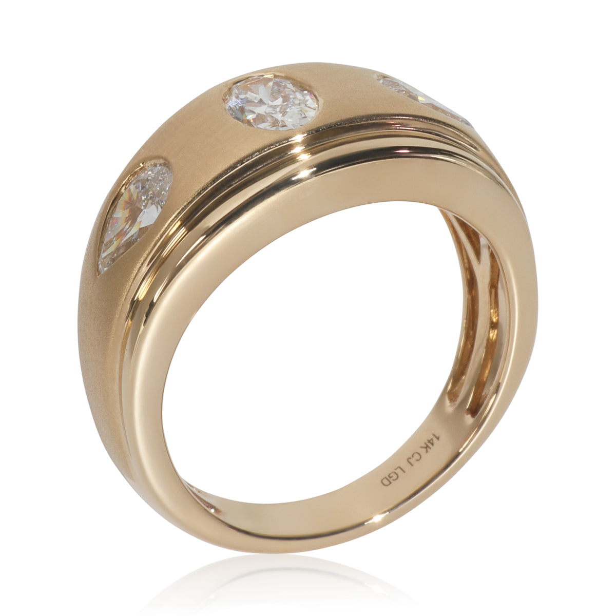 myGemma 1.13 ctw Yellow Gold Lab Grown Diamond Ring bv