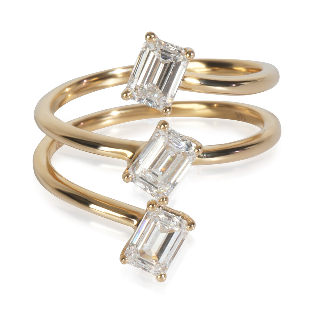 myGemma 1.49 ctw Yellow Gold Lab Grown Diamond Ring fv