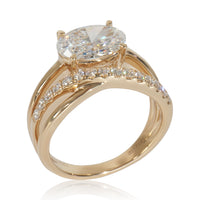 myGemma 2.28 ctw Yellow Gold Lab Grown Diamond Ring av