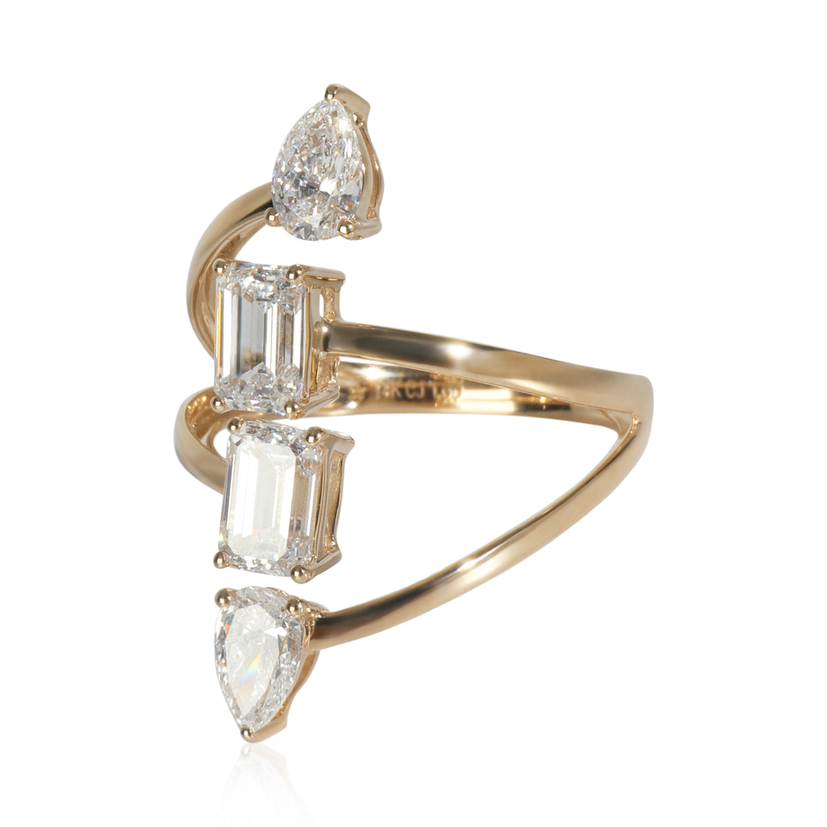 myGemma 2.12 ctw Yellow Gold Lab Grown Diamond Ring pv