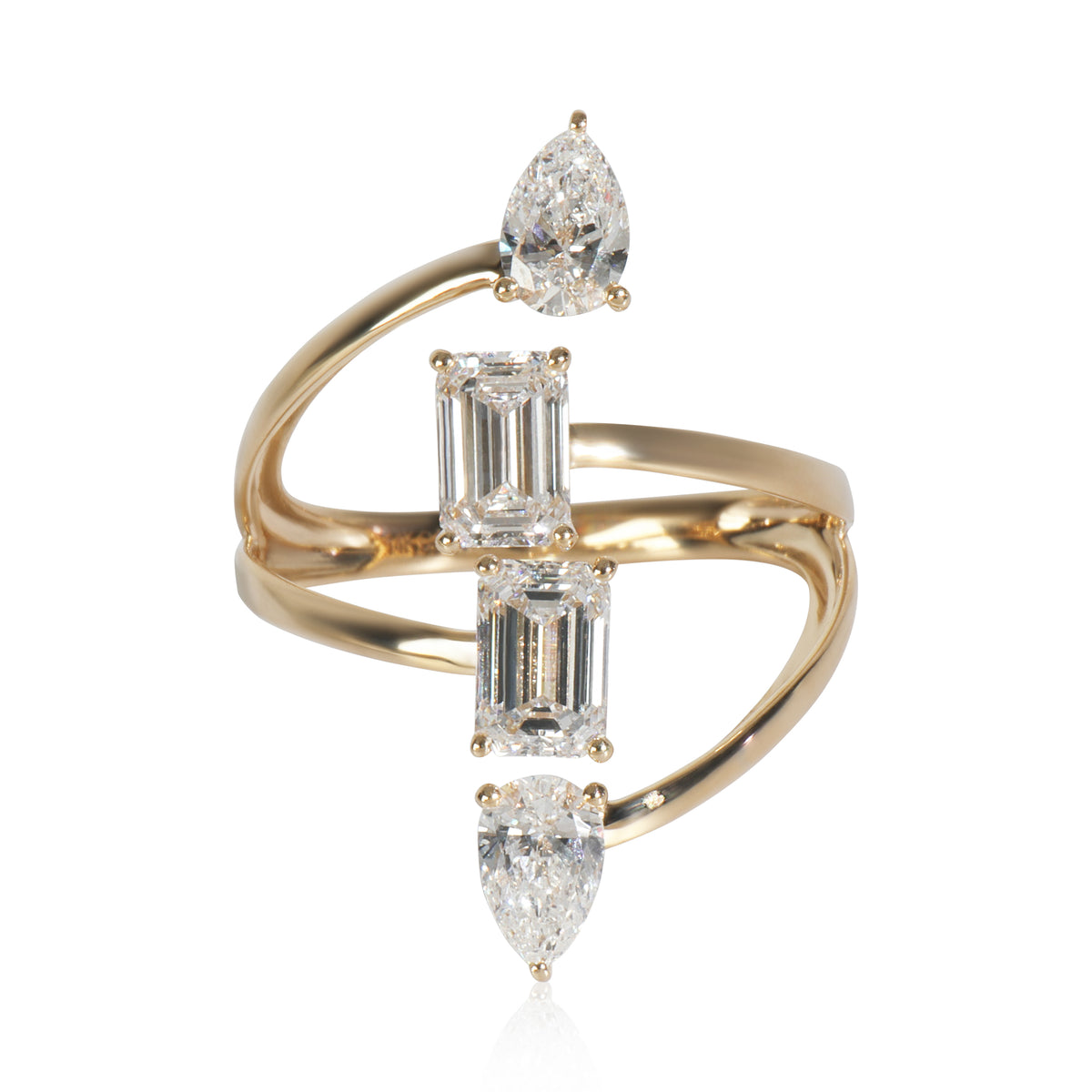 myGemma 2.12 ctw Yellow Gold Lab Grown Diamond Ring fv