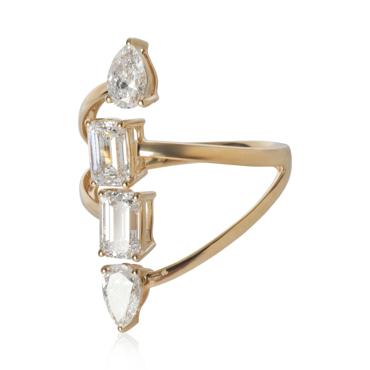 myGemma 2.12 ctw Yellow Gold Lab Grown Diamond Ring sv