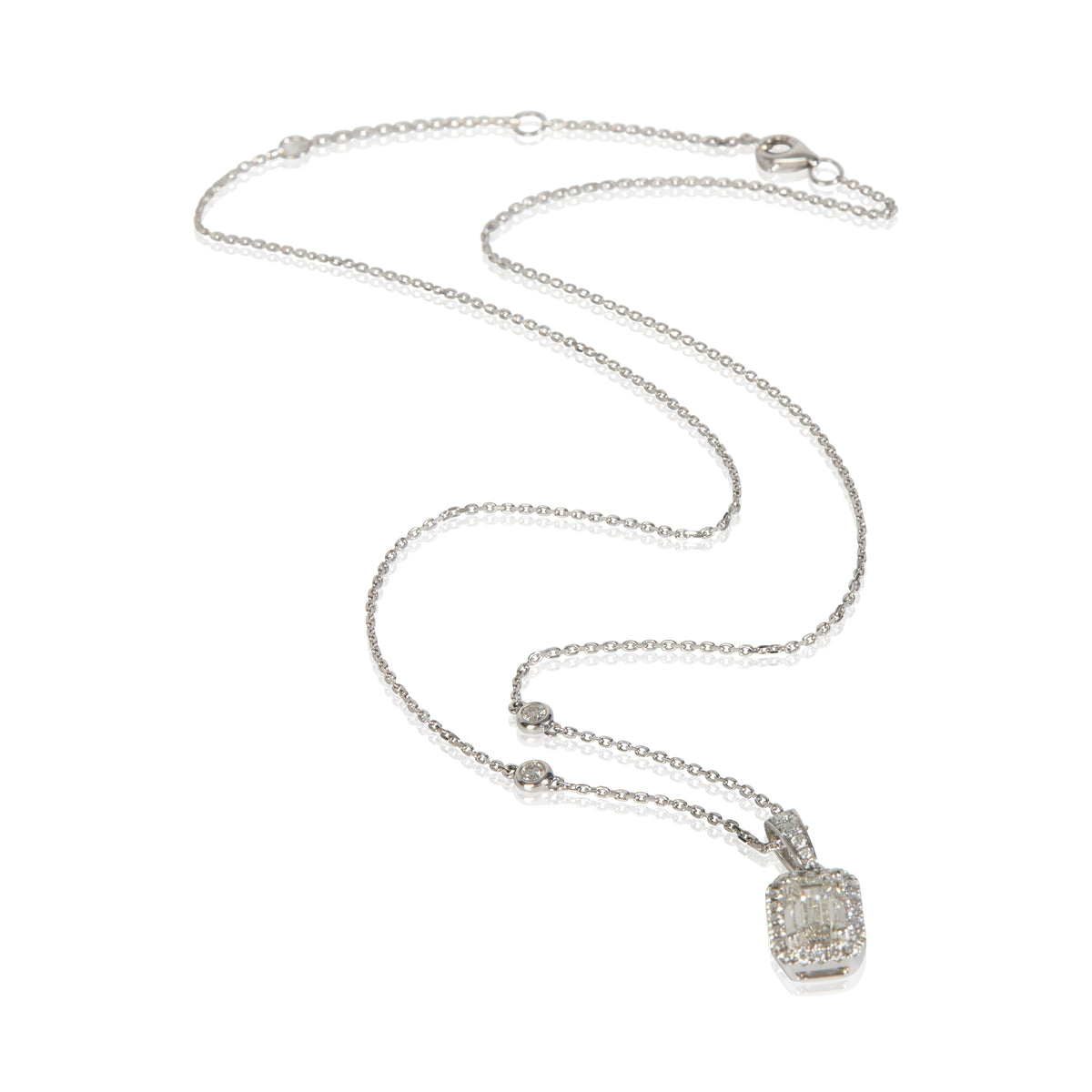 myGemma 1.23 ctw White Gold Lab Grown Diamond Pendant pv