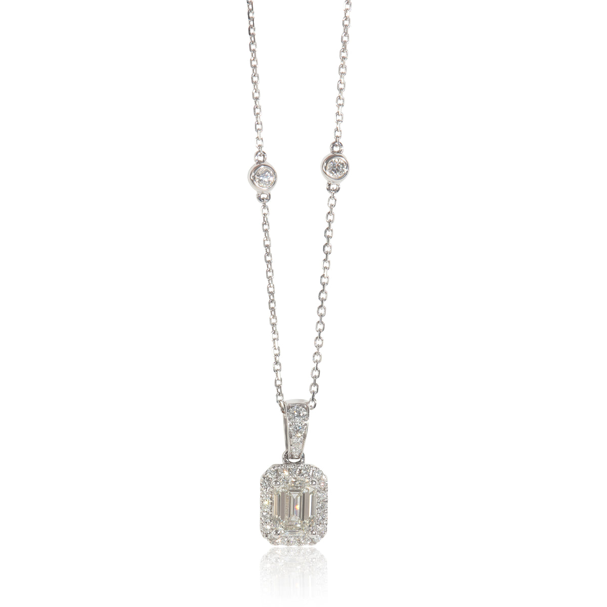 myGemma 1.23 ctw White Gold Lab Grown Diamond Pendant fv