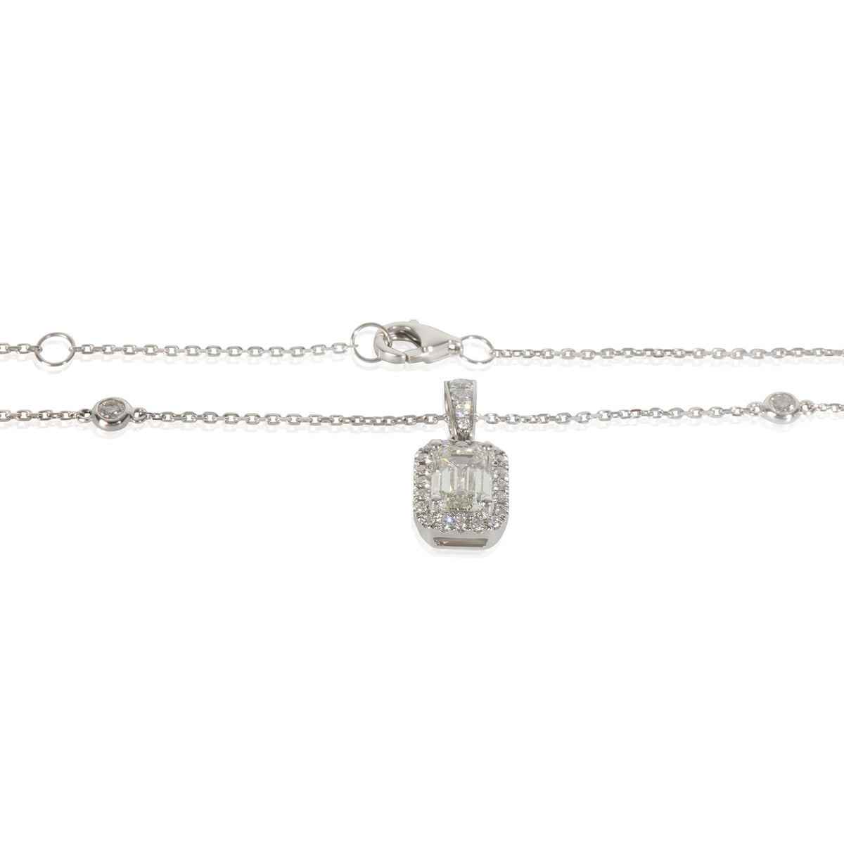 myGemma 1.23 ctw White Gold Lab Grown Diamond Pendant sv
