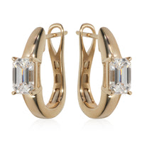 myGemma 1.4 ctw Yellow Gold Lab Grown Diamond Earrings fv