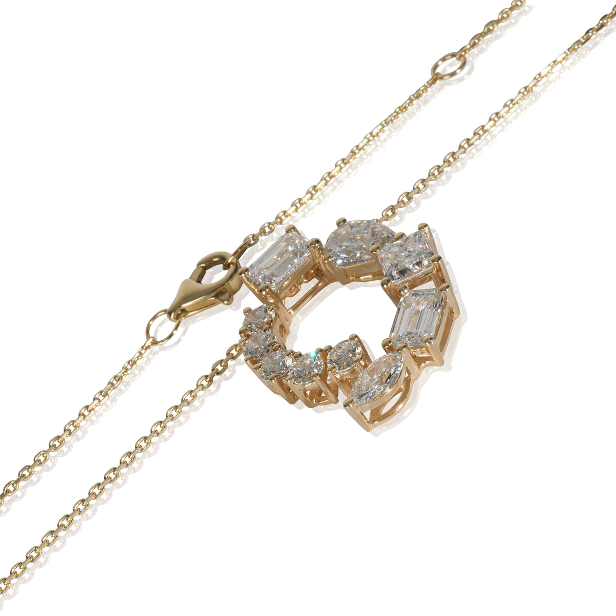 myGemma 2.74 ctw Yellow Gold Lab Grown Diamond Pendant sv