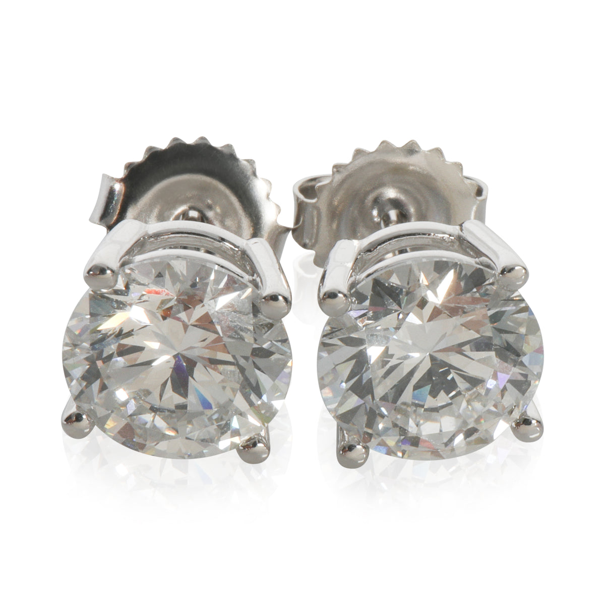 myGemma 4.11 ctw White Gold Lab Grown Diamond Earrings fv