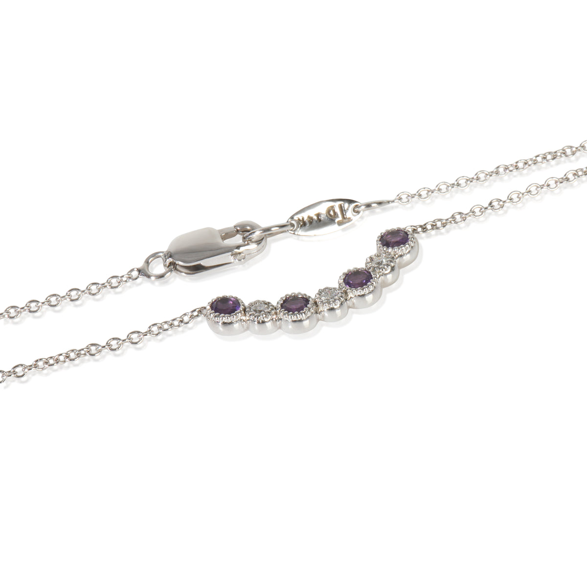 myGemma White Gold Amethyst and Diamond Pendant sv