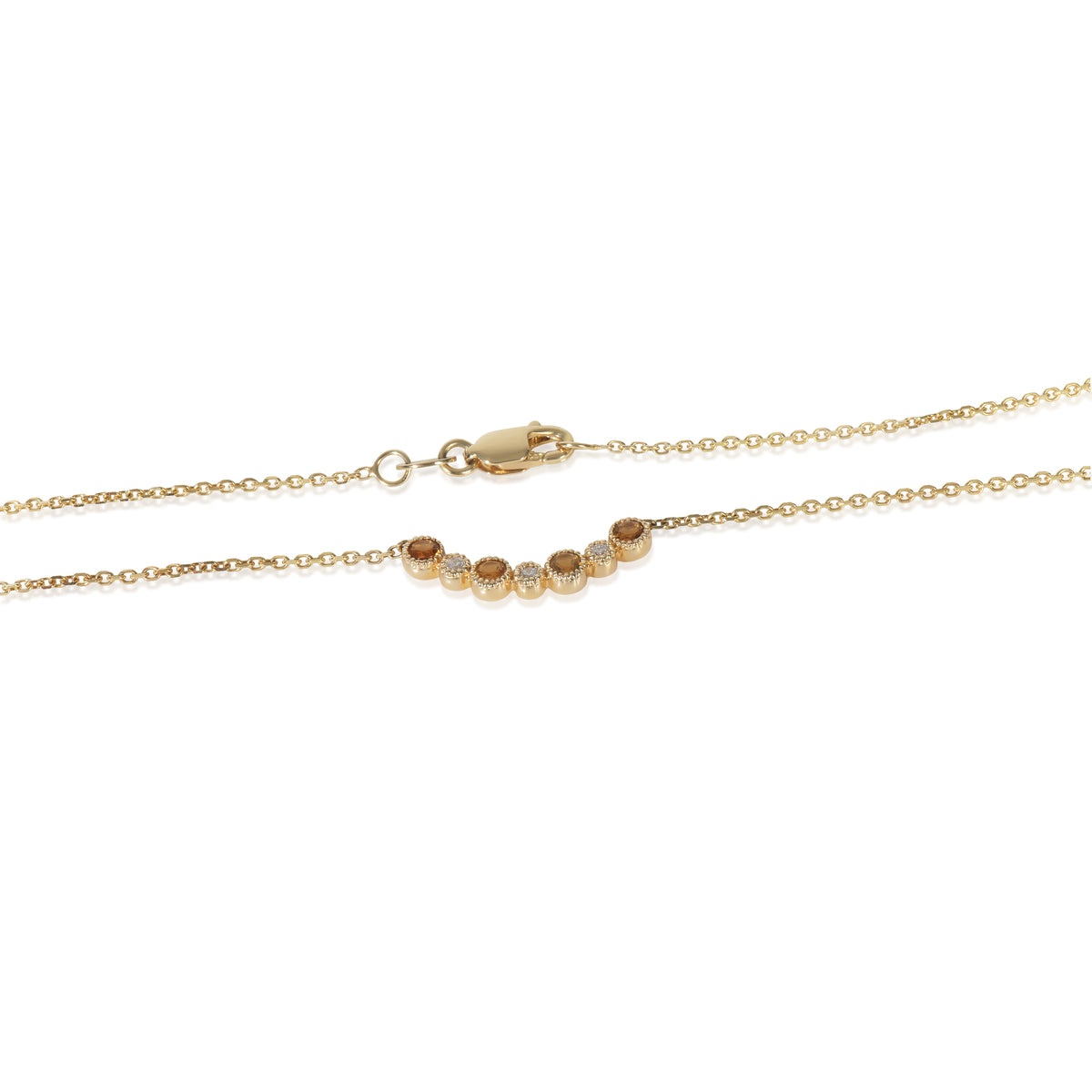 myGemma Yellow Gold Citrine and Diamond Pendant sv