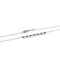 myGemma White Gold Amethyst and Diamond Pendant sv