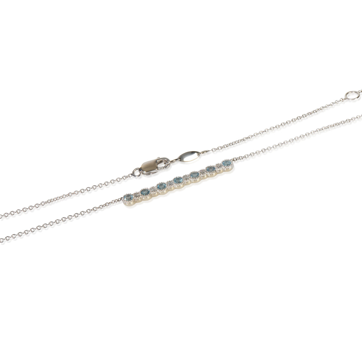 myGemma White Gold Topaz and Diamond Pendant sv