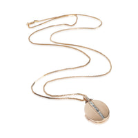 myGemma Rose Gold Diamond Oval Locket Pendant pv
