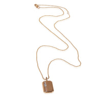 myGemma Rose Gold Diamond Mini Tag With Initial J Pendant pv