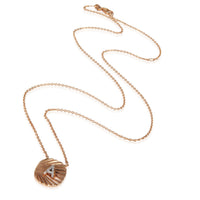 myGemma Rose Gold Diamond Initial A Oval Tag Pendant pv
