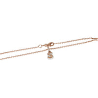 myGemma Rose Gold Diamond White Enamel Mini Initial S Pendant sv