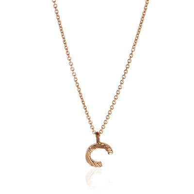 myGemma Rose Gold  Mini Initial C Pendant fv