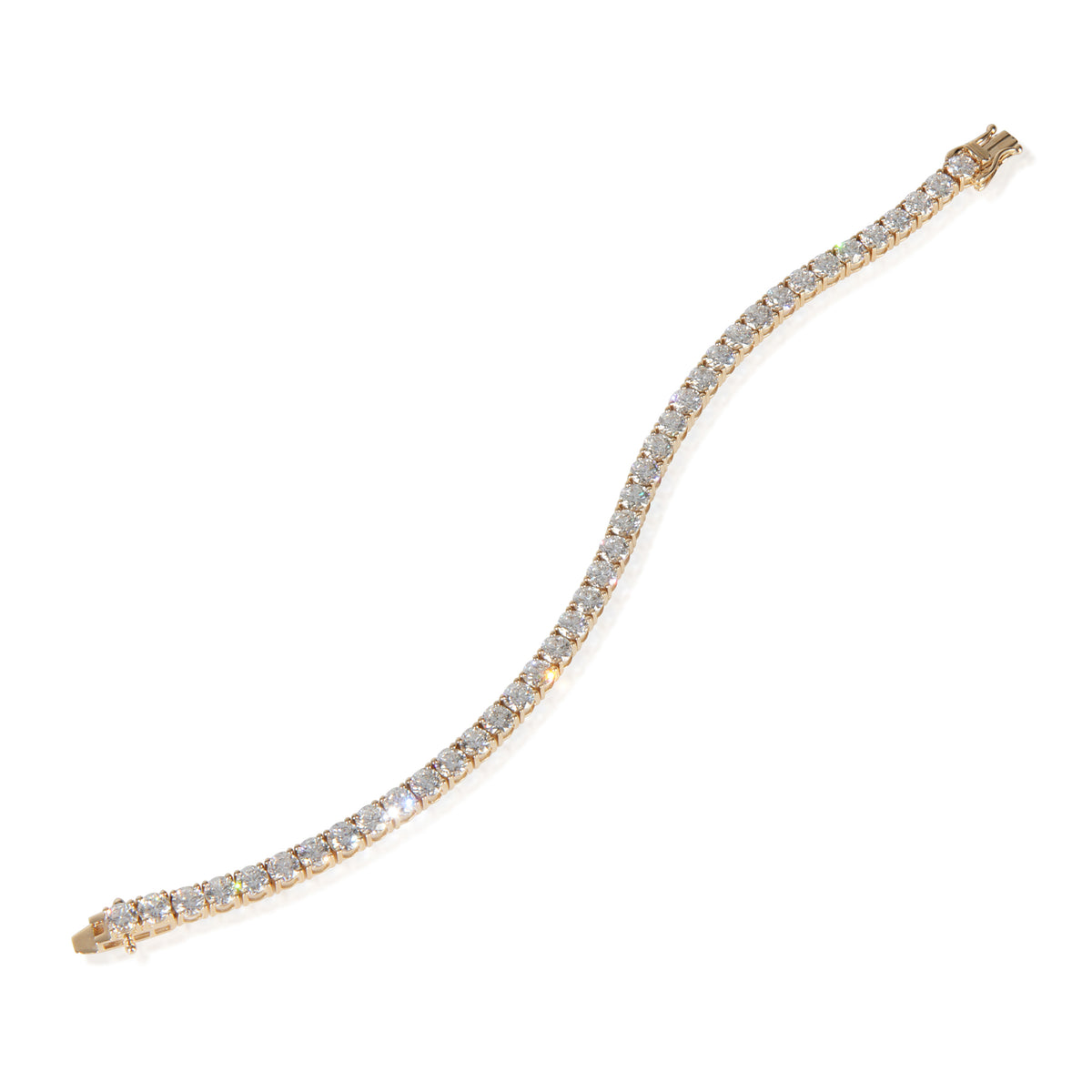 myGemma 13 ctw Yellow Gold Lab Grown Diamond Bracelet av