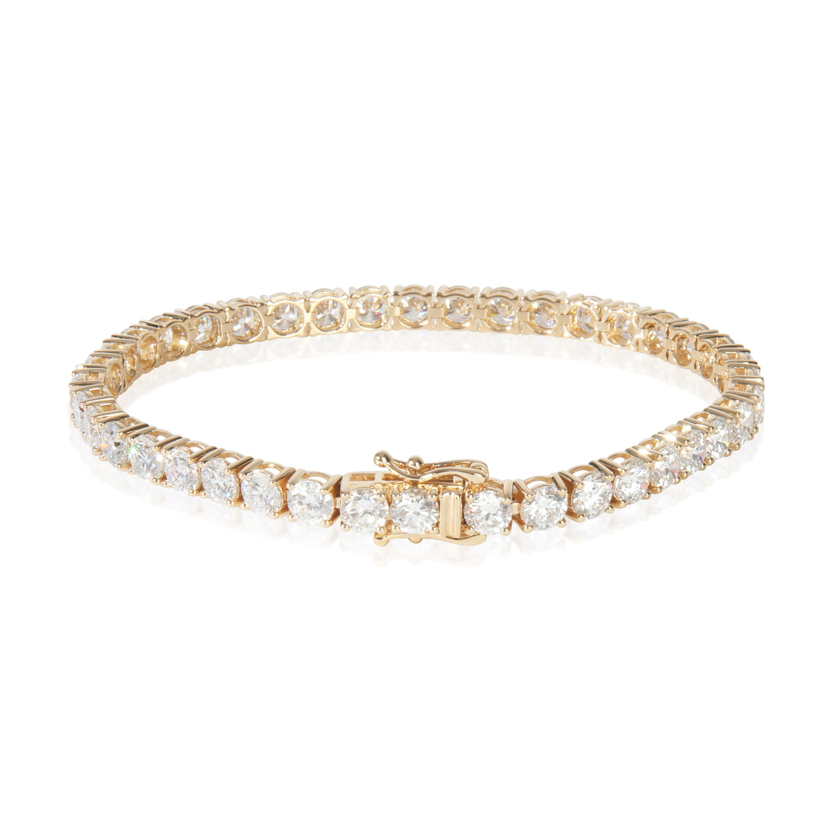 myGemma 13 ctw Yellow Gold Lab Grown Diamond Bracelet bv