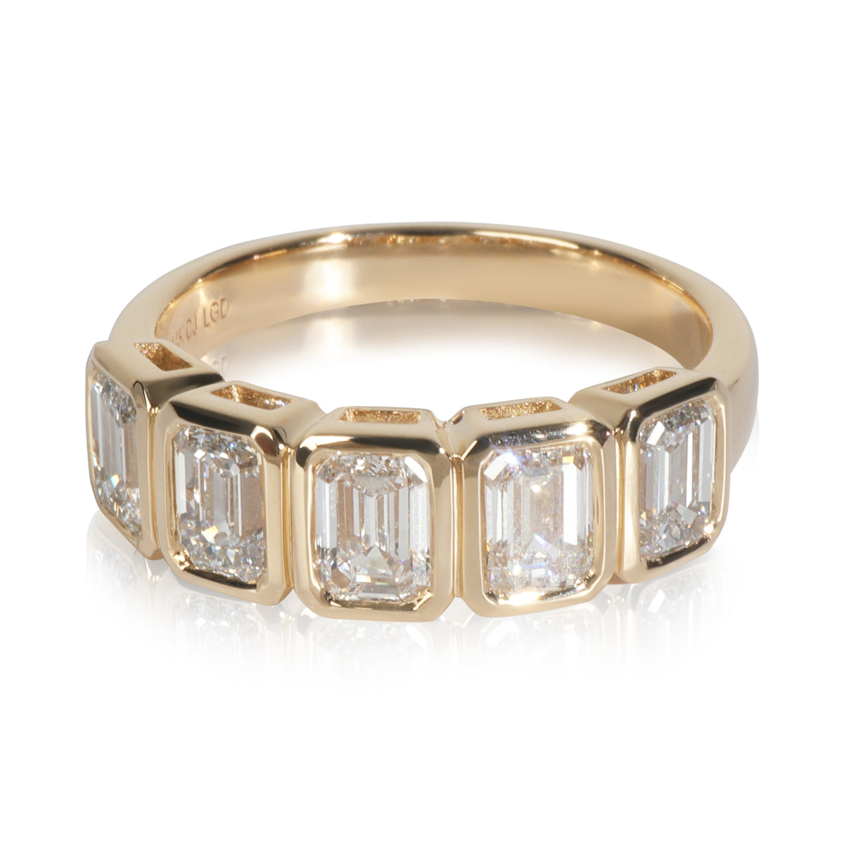 myGemma 2.07 ctw Yellow Gold Lab Grown Diamond Band fv