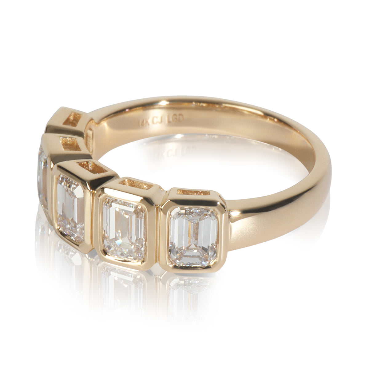 myGemma 2.07 ctw Yellow Gold Lab Grown Diamond Band sv