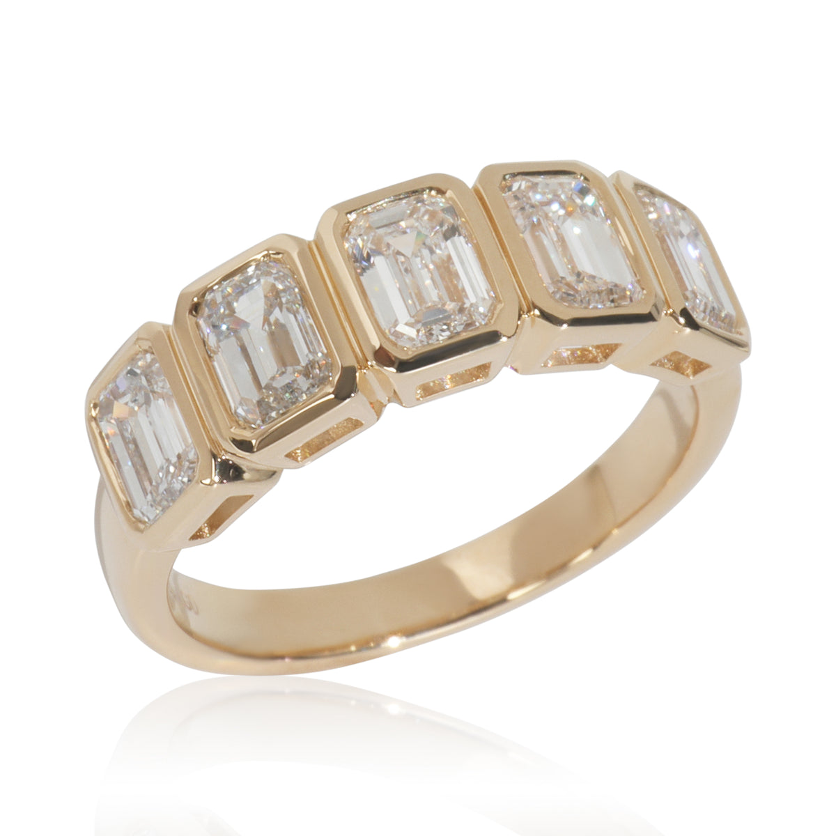 myGemma 2.07 ctw Yellow Gold Lab Grown Diamond Band pv
